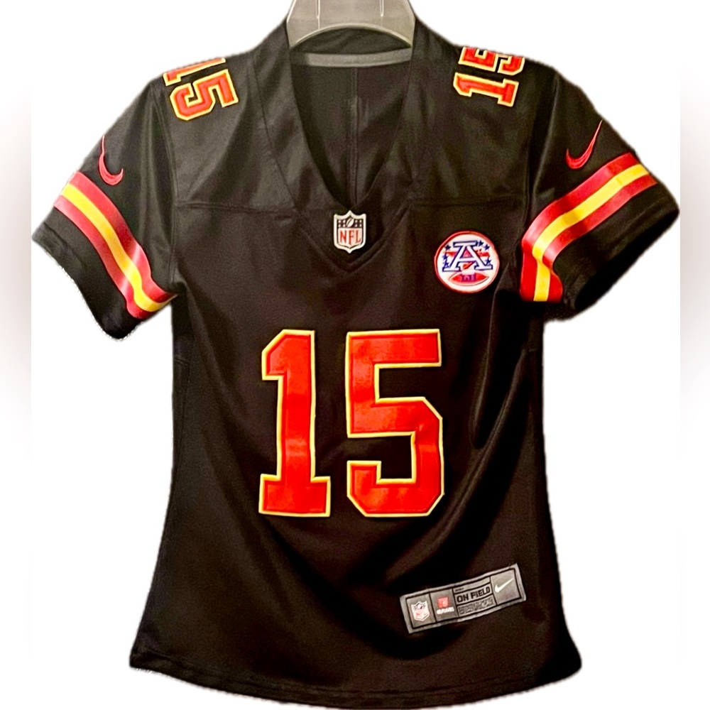 Patrick Mahomes #15 Womens Nike On Field Black Jersey NFL Kansas City Chiefs KC